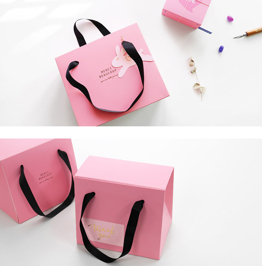 Merci Beaucoup Pink luxury Gift Bag – Lunaforest