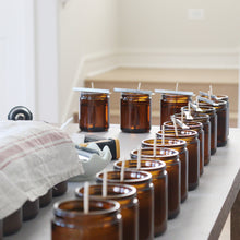 Minimal Amber Jar Soy Candle (4oz, 8oz) | Favors & Wholesale