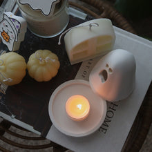 Halloween Ghost Tea Light Holder with Five Tea Light Soy Candle