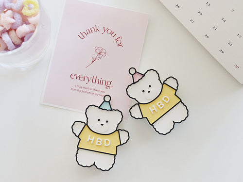 HBD Bear Car Air Freshener with 5ml Refill Oil