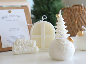 Snowflake Jingle Bell Soy Candle