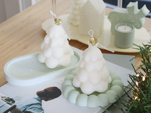 Christmas Tree Soy Candle&Terrazzo Tray Set (2Type Tray)