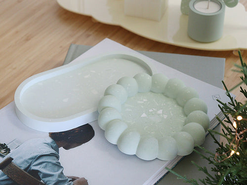 Sage Green Terrazzo Tray (2Type)