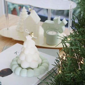 Christmas Tree Soy Candle&Terrazzo Tray Set (2Type Tray)