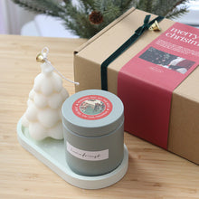 8oz Container Soy Candle & Christmas Tree Candle Set