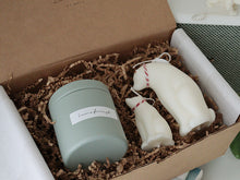 Polar bear Pillar Soy Candle with 8oz Soy Candle Gift Box