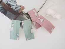 Rabbit Fabric hair clip