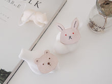 Bear&Rabbit leather hair clip
