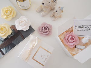 Set of 10 Romantic Rose Car Air Freshener with 5ml refill Favor