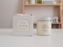 Set of 10 White Pudding soy candle favor