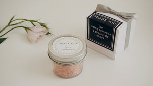 Set of 10 Pink Himalayan Bath Salt Favor