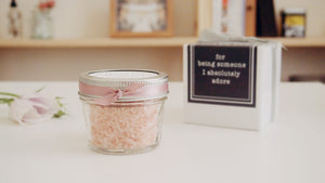 Set of 10 Pink Himalayan Bath Salt Favor