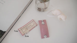 Rabbit Fabric hair clip
