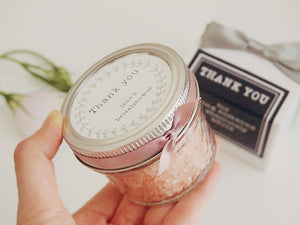 Set of 10 Pink Himalayan Bath Salt Favor