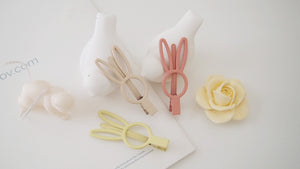 Set of 3 Bunny Girls Hair clip claw