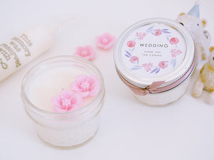 Set of 10 Cherry Blossom Soy Candle Favor
