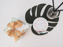 Set of 20 Mint&Gold Soy candle with gift-wrap