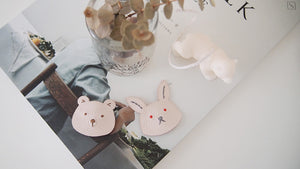 Bear&Rabbit leather hair clip