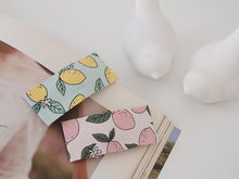 Lemon Fabric hair clip