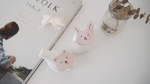 Bear&Rabbit leather hair clip