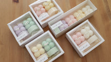 Set of Mini Cube Pillar Soy Candle with Soy Tealights