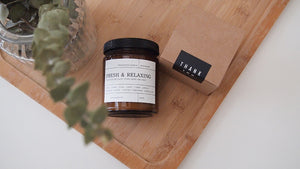 8oz Amber JAR Soy Candle