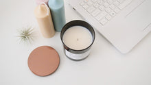 8oz Black JAR Soy Candle with Bronze Metal Lid