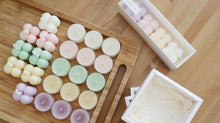 Set of Mini Cube Pillar Soy Candle with Soy Tealights