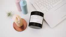8oz Black JAR Soy Candle with Bronze Metal Lid