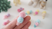 Set of 3 PomPom Hair Clip