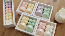Set of Mini Cube Pillar Soy Candle with Soy Tealights