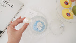 Set of Glacier Pillar Candle+Mini Polar Bear Wax Ornament+Tealight Holder(Merry-go-Round)