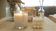 Set of 2 Soy Candle (1 Container,1 Cube Pillar Soycandle)