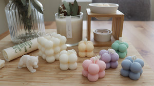 Mini Cube Pillar Soy Candle