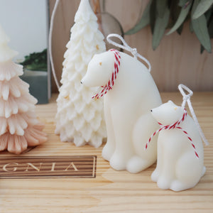 Mommy and Baby Polar Bear Soy Candle