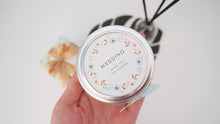 Set of 20 Mint&Gold Soy candle with gift-wrap