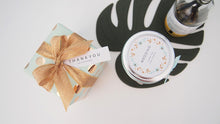 Set of 20 Mint&Gold Soy candle with gift-wrap