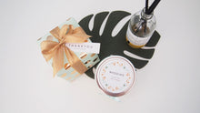 Set of 20 Mint&Gold Soy candle with gift-wrap