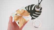 Set of 20 Mint&Gold Soy candle with gift-wrap