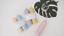 Set of 2 Cylinder/Dome Pillar Soy Candle