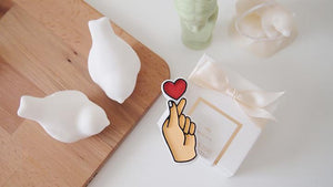 Set of 20 Heart Car Air Freshener Favor with 5ml refill oil