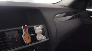 Set of 20 Heart Car Air Freshener Favor with 5ml refill oil