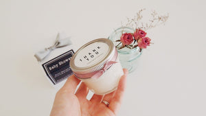 Set of 10 "Simple Thank you" Soy Candle Favor